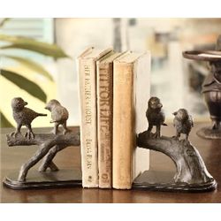 Bird Pair on Branch Bookends