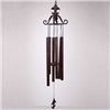 Image 1 : LEAF SCROLL WIND CHIME WITH FLEUR DE LIS