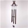 Image 1 : LEAF SCROLL WIND CHIME WITH BUTTERFLY