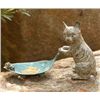 Image 1 : CAT AND LEAF BIRD FEEDER