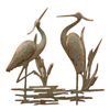 Image 1 : DOUBLE HERON GARDEN WALL PLAQUE