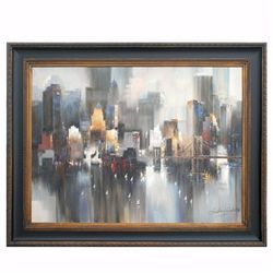  CITYSCAPE - 3  - ORIGINAL OIL ON CANVAS