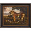 Image 1 : "TIGER" - ORIGINAL OIL ON CANVAS