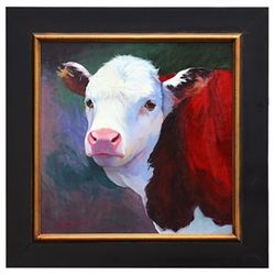 "HEREFORD" - ORIGINAL OIL ON CANVAS