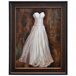  WHITE DRESS  - ORIGINAL OIL ON CANVAS