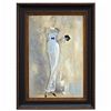 Image 1 : "CHIC IN WHITE" - ORIGINAL OIL ON CANVAS