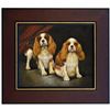 Image 1 : "KING CHARLES PUPS" - ORIGINAL OIL ON CANVAS