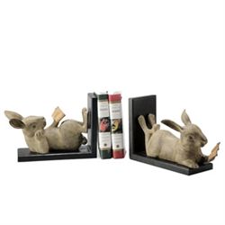 READING RABBIT BOOKENDS