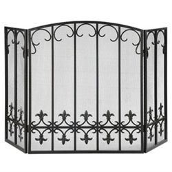 FLEUR DE LIS FIREPLACE SCREEN