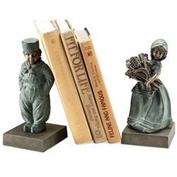 DUTCH BOY & GIRL BOOKENDS
