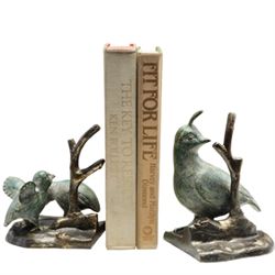 QUAIL FAMILY BOOKENDS