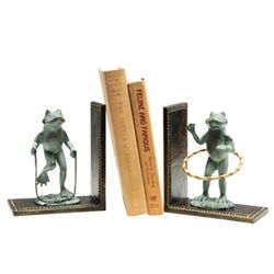 PLAY TIME FROG BOOKENDS