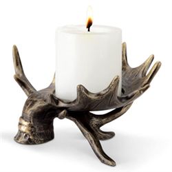Antler Pillar Candleholder