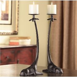 Sitting Giraffe Candleholder Pillar
