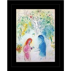CHAGALL 1977 "DAPHNIS AND CHLOE" LITHOGRAPH