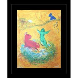 CHAGALL 1977 "DAPHNIS AND CHLOE" LITHOGRAPH