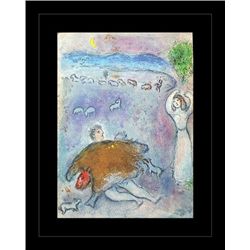 CHAGALL 1977 "DAPHNIS AND CHLOE" LITHOGRAPH