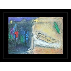CHAGALL 1977 "DAPHNIS AND CHLOE" LITHOGRAPH