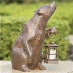 BEAR WITH LANTERN / CANDLE HOLDER
