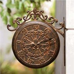 SCROLL CLOCK & THERMOMETER