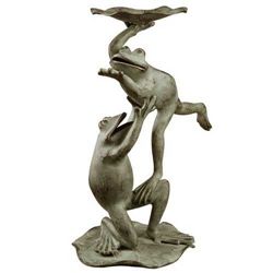 BALLET DANCER FROGS BIRD FEEDER