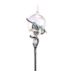 FROG OIL LAMP AND STAKE