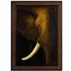 Image 1 : "ELEPHANT" - ORIGINAL OIL ON CANVAS