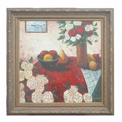 " TABLE OF FLOWERS" - ORIGINAL OIL ON CANVAS