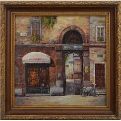 "PARIS STREET" - ORIGINAL OIL ON CANVAS