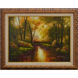 "FORREST STREAM" - ORIGINAL OIL ON CANVAS