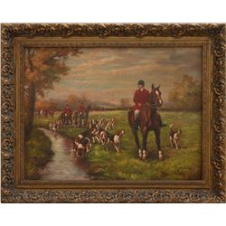 "AFTER THE HUNT" - ORIGINAL OIL ON CANVAS