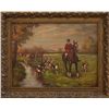 Image 1 : "AFTER THE HUNT" - ORIGINAL OIL ON CANVAS