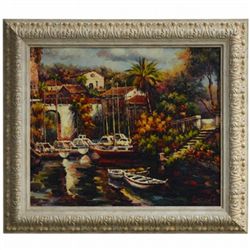 "MEDITERRANEAN COVE" - ORIGINAL OIL ON CANVAS