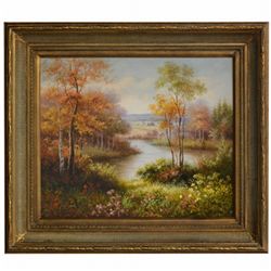 "PEACEFUL WATER" - ORIGINAL OIL ON CANVAS