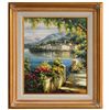 Image 1 : "MEDITERRANEAN" - ORIGINAL OIL ON CANVAS