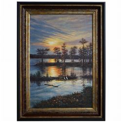 "SUNSET" - ORIGINAL OIL ON CANVAS