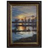 Image 1 : "SUNSET" - ORIGINAL OIL ON CANVAS