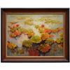 Image 1 : "WATER LILIES" - ORIGINAL OIL ON CANVAS