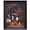 Image 1 : "WINE & CHEESE" - ORIGINAL OIL ON CANVAS