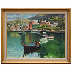 "THE HARBOR" - ORIGINAL OIL ON CANVAS