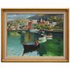 Image 1 : "THE HARBOR" - ORIGINAL OIL ON CANVAS