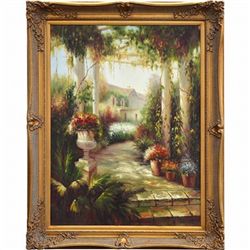 "GARDEN WALK" - ORIGINAL OIL ON CANVAS