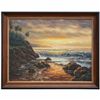 Image 1 : "ROLLING WAVES" - ORIGINAL OIL ON CANVAS