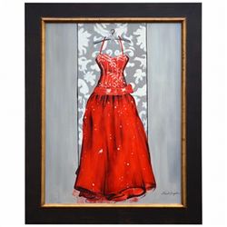 "RED DRESS" - ORIGINAL OIL ON CANVAS