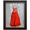 Image 1 : "RED DRESS" - ORIGINAL OIL ON CANVAS