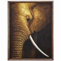 "ELEPHANT" - ORIGINAL OIL ON CANVAS