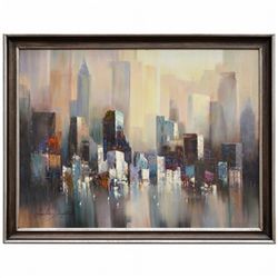 "SKYLINE" - ORIGINAL OIL ON CANVAS