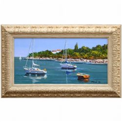"SAILBOATS" - ORIGINAL OIL ON CANVAS