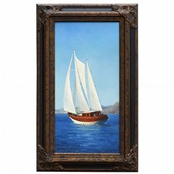 "SAILBOAT" - ORIGINAL OIL ON CANVAS