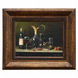 "WINE & FRUIT" - ORIGINAL OIL ON CANVAS